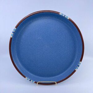 dansk mesa blue deep flat dinner plate stoneware japan 1990s